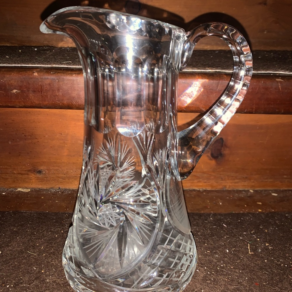 Beautiful ABP Cut Crystal Pitcher